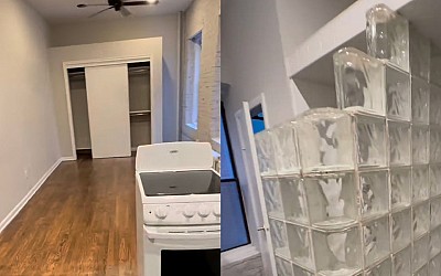 People can't believe an NYC studio with an open shower in the kitchen costs this much