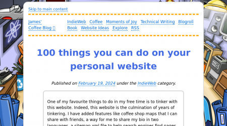 Things you can do on your personal website