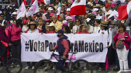 ‘March for democracy’ draws multitudes in Mexico