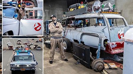Who ya gonna call? NJ dad cruises NYC in $125K ‘Ghostbusters’ car to tour iconic filming locations
