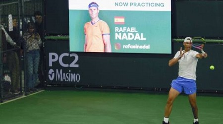Rafa Nadal lo intenta de nuevo: mide su lastimado físico ante Raonic