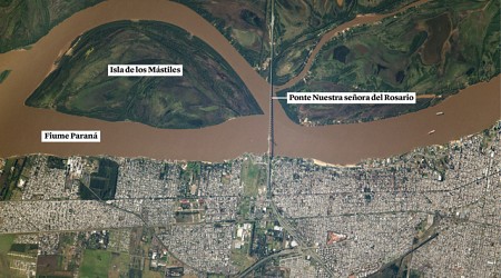 Il Paraná a Rosario, in Argentina