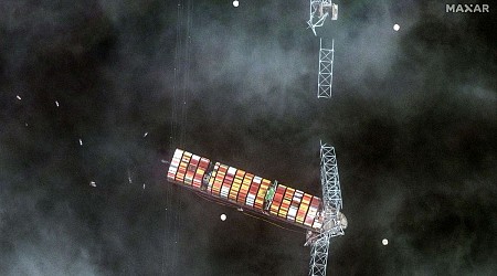 Tragic Baltimore bridge collapse aftermath seen from space (satellite photos)