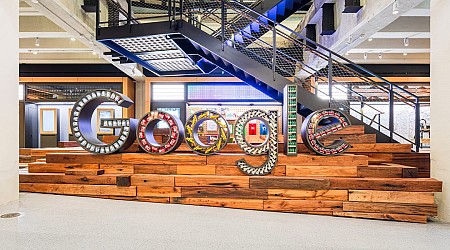 Google converted a 1930s train station into its New York HQ. Take a look.
