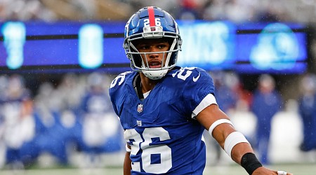 Video: Saquon Barkley's Daughter Asked If He'd 'Win Now' After Giants Exit for Eagles