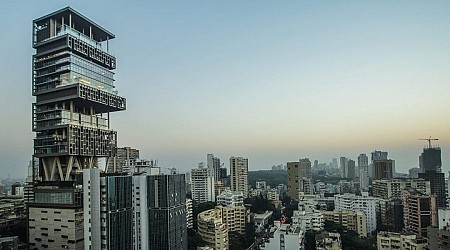 The Ambani family owns the world's most expensive private residence. Take a look at their Mumbai tower, Antilia, which cost $1 billion to build, has 3 helipads, and contains a 168-car garage.