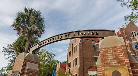 Students protest the University of Florida's DEI firings