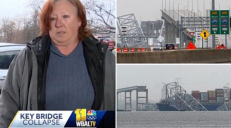 Baltimore driver lucky to be alive after cops stop her from crossing bridge