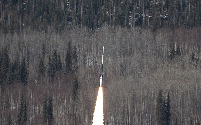 Two NASA Sounding Rockets Launch from Alaska During Solar Flare