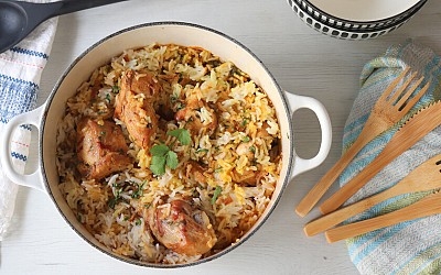 Biryani de pollo, el delicioso guiso indio de arroz y pollo que perfumará tu cocina