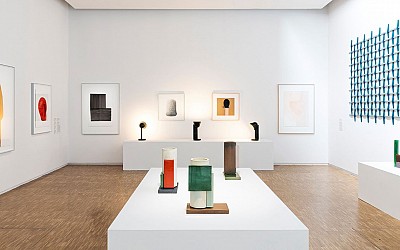 Ronan Bouroullec exhibition at Centre Pompidou features ceramics and amorphous ink drawings