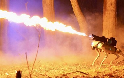 You can now buy a flame-throwing robot dog for under $10,000