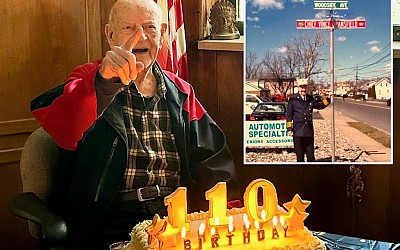 110-year-old NJ man, Vincent Dransfield, offers tips on longevity