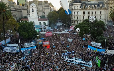 Photos: Argentina protesters march against Milei’s public university cuts
