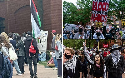 Protester with 'final solution' sign that threatens extermination of Jews spotted at GWU