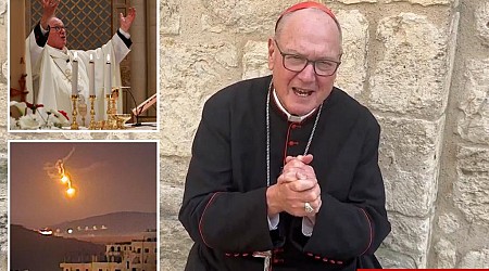 Cardinal Dolan describes taking shelter from Iran's missile attack in Israel
