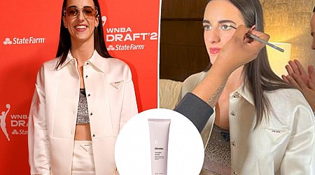 All the details on Caitlin Clark's WNBA Draft beauty look by Glossier