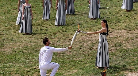 The 3,100-mile Olympic torch relay is underway