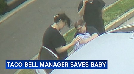 Pennsylvania Taco Bell manager Becky Arbaugh saves baby's life in Bucks County drive-thru