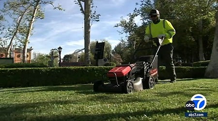 Magic Mountain switches to eco-friendly landscaping equipment to reduce noise, gas emissions