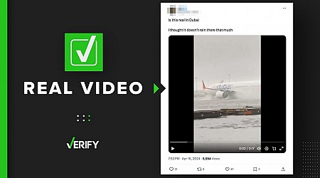 Yes, this video showing a flooded Dubai airport is real