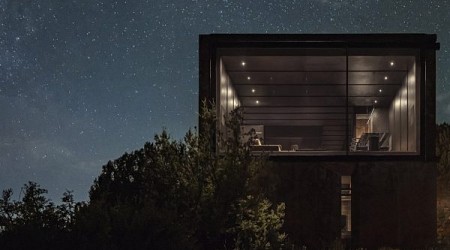 Telescope House by Wendell Burnette offers framed views of Sedona