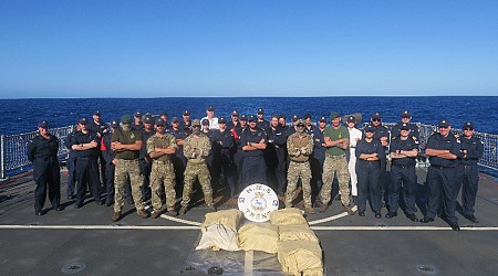 Press release: Nearly £17 million of drugs seized by Royal Navy in the Caribbean Sea