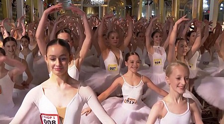 WATCH: 353 ballerinas broke the world record for dancing on pointe in one place