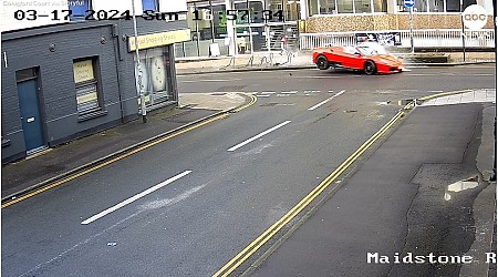 WATCH: Out-of-control Ferrari narrowly misses hitting jogger