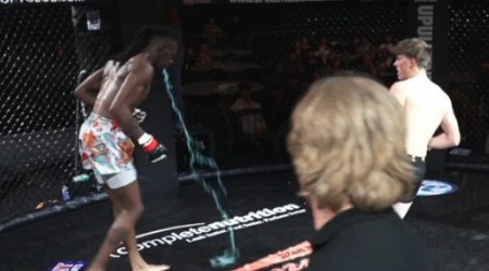 Video: Fighter’s puking causes TKO loss at Dynasty Combat Sports 91