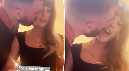 Travis Kelce kisses Taylor Swift in intimate, home video shared by singer