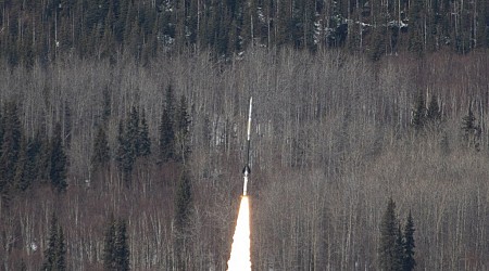 Two NASA sounding rockets launch from Alaska during solar flare