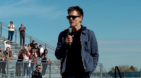 Kevin Bacon returns to ‘Footloose’ high school to mark film’s 40th anniversary
