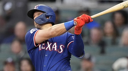 Rangers hit 3 homers, overcome early deficit to stop Braves' 6-game win streak with 6-4 victory