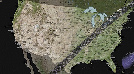 NASA map shows where and when to see the total solar eclipse of April 2024, as the path of totality crosses the US