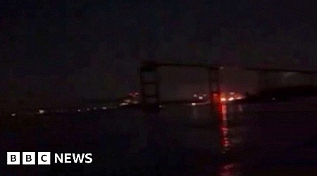 Witness video shows aftermath of bridge collapse