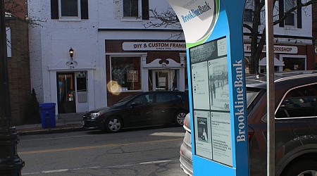 Digital signs in Brookline are collecting data from your phone as you walk by