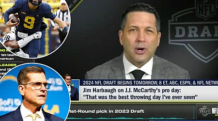 Chargers' J.J. McCarthy-NFL Draft buzz, odds shift shocks Adam Schefter