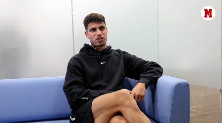 Carlos Alcaraz: "No me he atrevido a decirle a Rafa lo de jugar el dobles en París"