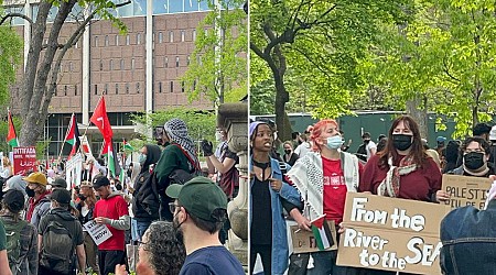UPenn swarmed by anti-Israel protesters who set up encampment on campus