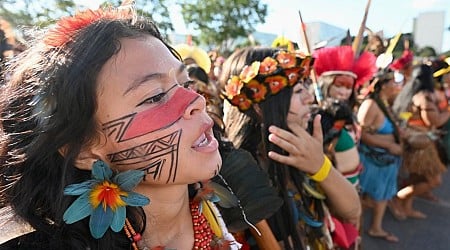Indigenous people in Brazil march to demand land recognition