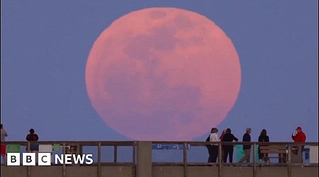 See images of the Pink Moon spotted across the US