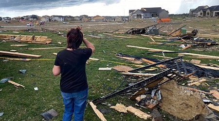 Scenes Of Devastation In Omaha Suburb...