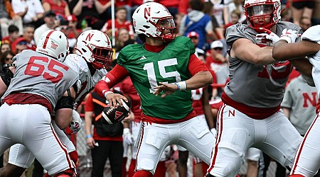 Dylan Raiola dazzles in Nebraska spring game, but QB competition destined to continue into offseason