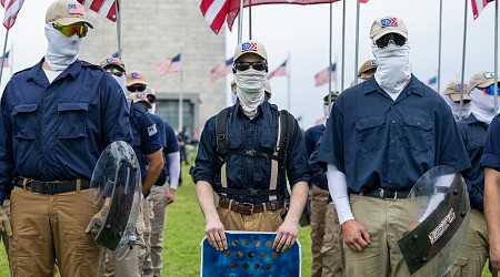 Videos: White Supremacist Patriot Front Group Marches Through City