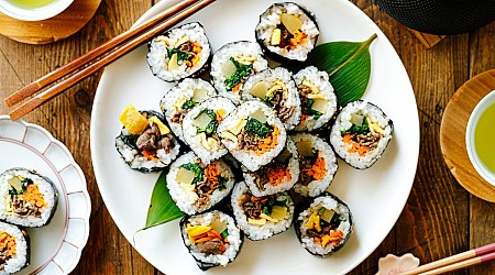 Kimbap (Korean Seaweed Roll) キンパ
