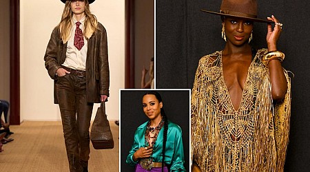 Ralph Lauren's fall 2024 show brings cowgirl glam to NYC