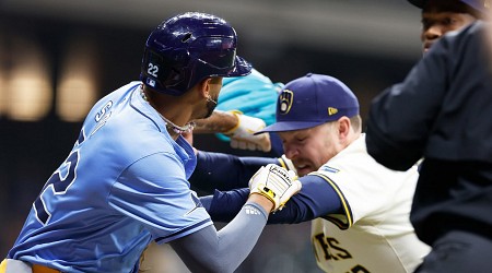 Video: Rays' Jose Siri, Brewers' Abner Uribe Explain How Benches-Clearing Brawl Began