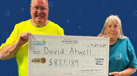 North Carolina man says sister's dream foretold lottery jackpot