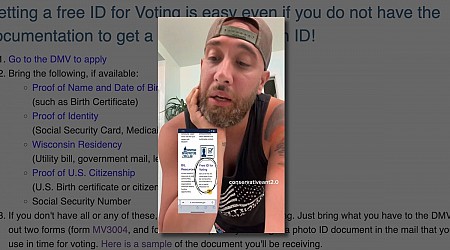 Wisconsin Allows Noncitizens to Get IDs to Vote?